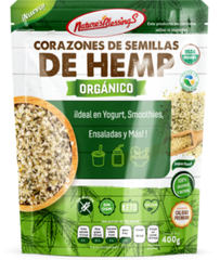 NB CORAZONES DE SEMILLAS DE HEMP ORGANICO 400 G