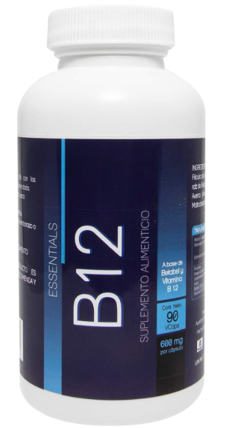 ESSENTIALS B12 90 CAPSULAS 600 MG