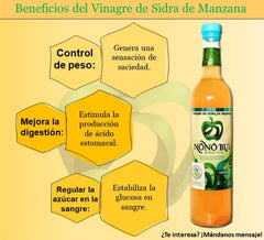 VINAGRE DE MANZANA NONO BIU 500 ML