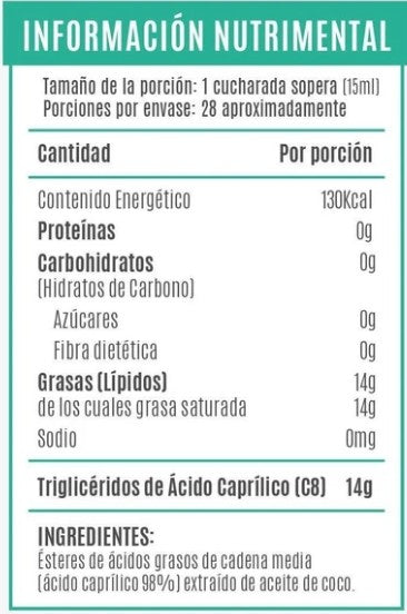 FALCON MCT OIL ACIDO CAPRILICO C8 420 ML