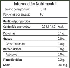 Chilito Sirilo con stevia